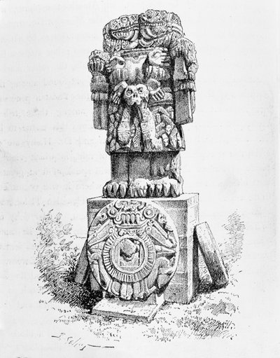 Statue der Göttin Coatlicue, aus 